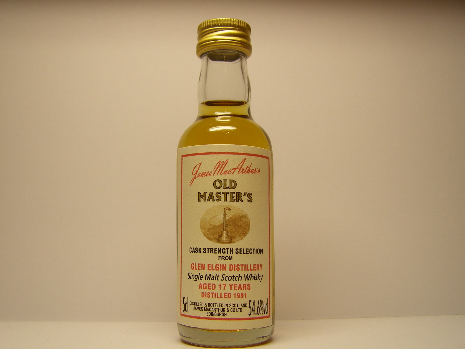 SMSW 17yo 1991 "James MacArthur´s" 5cl 54,6%vol